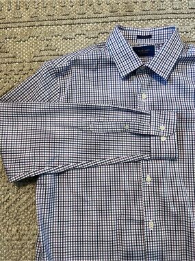 Fairlane Dress Shirt Purple/Blue Tattersall